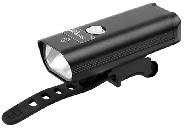 lanterna led pentru bicicleta supfire gt-r1, 200lumeni, acumulator 1800 mah, usb - imagine 8